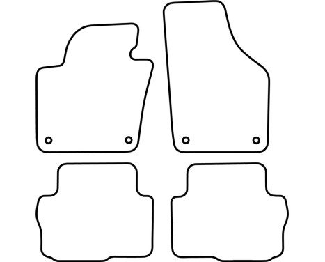 Bilmattor Velour lämplig för Volkswagen Sharan 2011-, bild 6