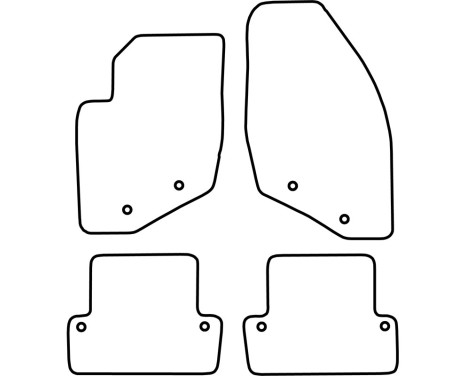 Bilmattor Velour lämplig för Volvo S60 2000-2010, bild 6