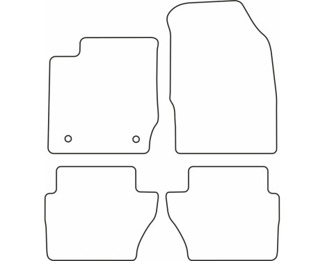 Bilmattor Velour lämpliga för Ford Fiësta 2011-2013, bild 6