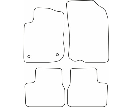Bilmattor Velour lämpliga för Peugeot 2008 2013-2019, bild 6