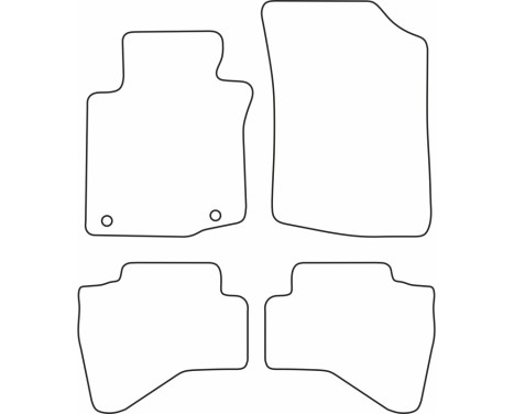 Bilmattor Velour lämpliga för Toyota Aygo 2005-2010, bild 6