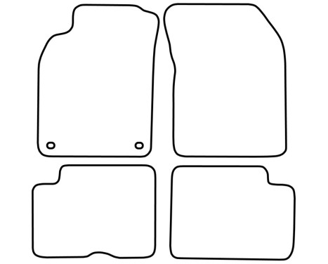 Bilmattor Velour passande Nissan Almera 1995-2000, bild 6