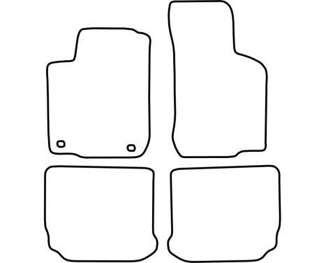 Bilmattor Velour passande Skoda Octavia 1997-2004, bild 6