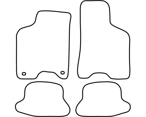 Bilmattor Velour passande Volkswagen Lupo 1999-2004 exkl. 3L, bild 6