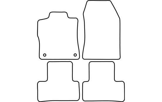 Bilmattor Velours lämplig för Peugeot 308 / Opel Astra L HB 5-dörrars 2021-, bild 6