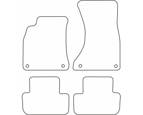 Bilmattor Velours lämpliga för Audi A4 2008-2015, bild 6