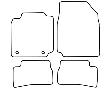 Bilmattor Velours lämpliga för Nissan Micra 2003-2011, bild 6