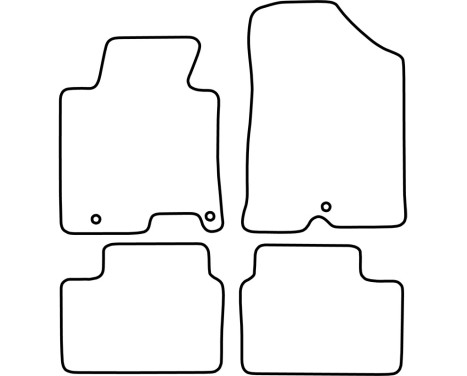 Bilmattor Velours passande för Kia Pro Cee'd 2012-2018, bild 6