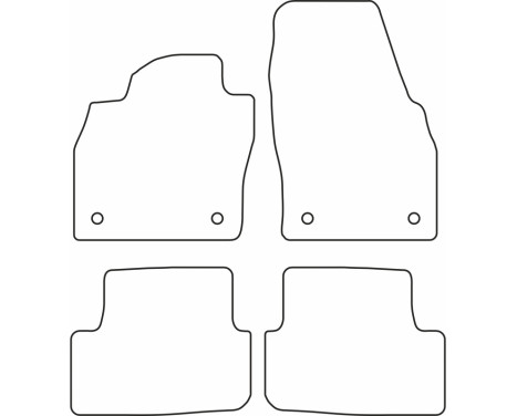 Bilmattor Volkswagen Polo VI 3/5-dörr 2017-, bild 2