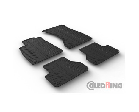 Gummimattor lämplig för Audi A4 11/2015- (T-Design 4-delad), bild 2