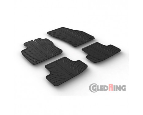 Gummimattor lämplig för Audi Q2 11/2016- (4-delad)