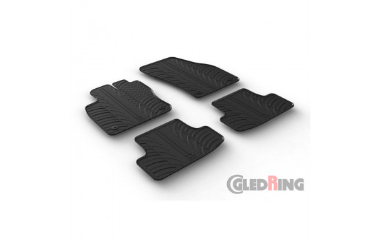 Gummimattor lämplig för Audi Q2 11/2016- (4-delad)