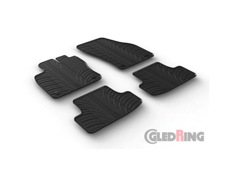Gummimattor lämplig för Audi Q2 11/2016- (4-delad), bild 2