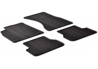 Gummimattor lämpliga för Audi A7 2010- / A6 2011- (T-Design 4-delad + monteringsklämmor)
