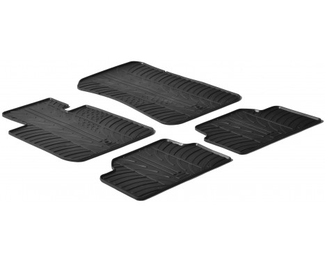 Gummimattor lämpliga för BMW 1 serie E81/E87 3/5 dörrar 2004-
