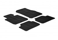 Gummimattor lämpliga för BMW 1-serie F20 2011- (T-Design 4-delad + monteringsklämmor)