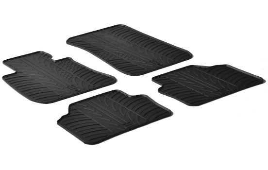 Gummimattor lämpliga för BMW 3-serie E90/E91 2005-2012 4-delad