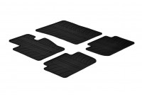 Gummimattor lämpliga för BMW X3 2004-2010 (T-Design 4-delad + monteringsklämmor)