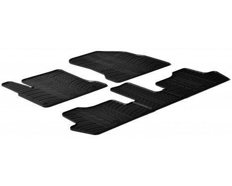 Gummimattor lämpliga för Citroen C4 Picasso från 2006 (T-Design 5-delad + monteringsklämmor)