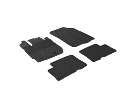 Gummimattor lämpliga för Dacia Duster 2015-2018 (4-delad)
