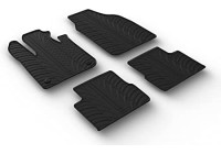 Gummimattor lämpliga för Fiat 500e 2020- (T-Design 4-delad)