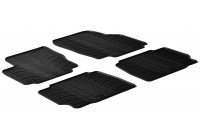 Gummimattor lämpliga för Ford Mondeo 5 dörrar 2007-2011 (T-Design 4-delad + monteringsklämmor)