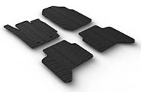 Gummimattor lämpliga för Ford Ranger Double Cab 5/2013- (4-delad)