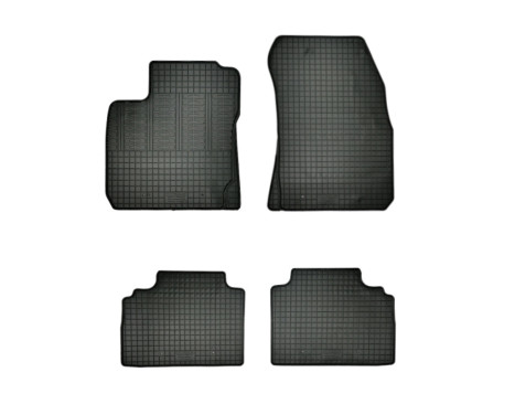 Gummimattor lämpliga för Ford Transit Courier 2-personer 2014-2019 (2-delad)