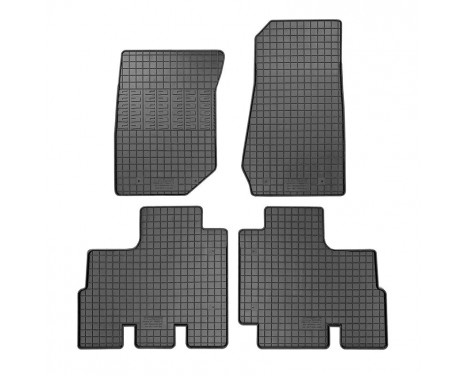 Gummimattor lämpliga för Jeep Wrangler III (JK) 2007-2018 (4-delat + monteringssystem)