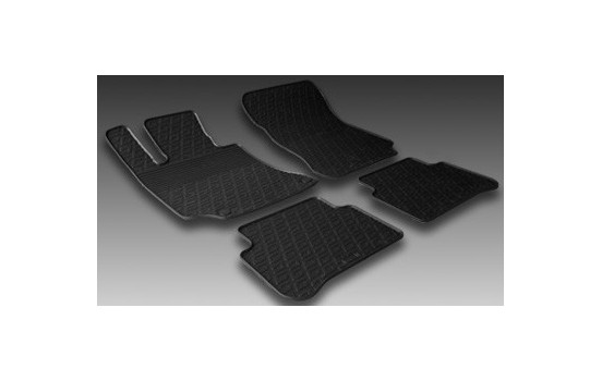 Gummimattor lämpliga för Mercedes E-klass W212 2009-2013 (G-Design 4-delad + monteringsklämmor), bild 2