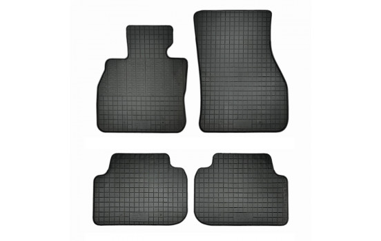 Gummimattor lämpliga för Mini Clubman F54 2015- (4-delat + monteringssystem)