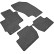 Gummimattor lämpliga för Mitsubishi Outlander 2012- inkl. PHEV (4-delade med fästpunkter), miniatyr 2
