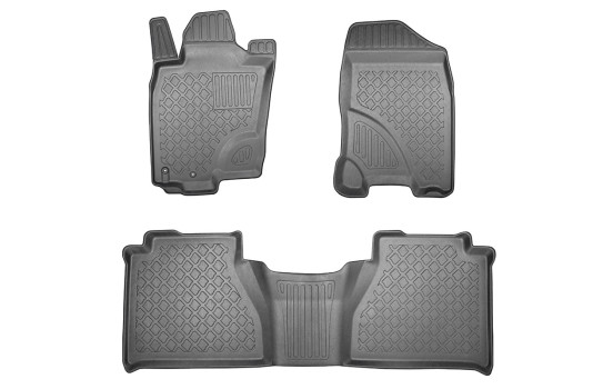 Gummimattor lämpliga för Nissan Navara Double Cab / Renault Alaskan Double Cab 2016-2022