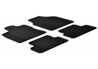 Gummimattor lämpliga för Nissan Qashqai 2007-2013 (T-Design 4-delad)