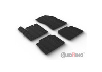 Gummimattor lämpliga för Nissan X-Trail e-Power Hybrid 2021- (T-profil 4-delad + monteringsklämmor)