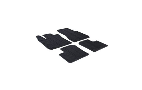 Gummimattor lämpliga för Renault Twingo III 2014- (T-Design 4-delad + monteringsklämmor), bild 2