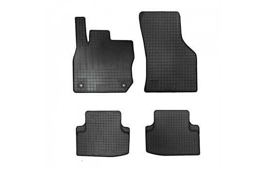 Gummimattor lämpliga för Seat Leon IV HB 5-dörrars 2020- (4-delat + monteringssystem)