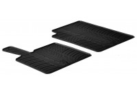 Gummimattor lämpliga för Smart ForTwo 2006-2014 (T-Design 2-delat + monteringsklämmor)