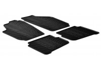 Gummimattor lämpliga för Volkswagen Polo 9N/9N2 2001-2009 (T-Design 4-delad)