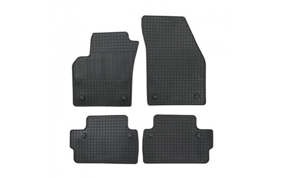Gummimattor lämpliga för Volvo C30 2006-2013 (4-delade med fästpunkter)