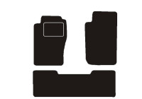 Mattset nålfilt (svart) Nissan Patrol Y61 Hardtop 1997 ->