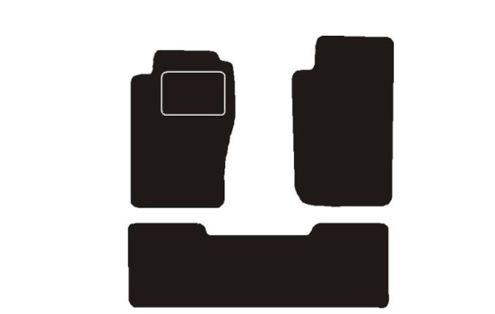 Mattset nålfilt (svart) Nissan Patrol Y61 Hardtop 1997 ->