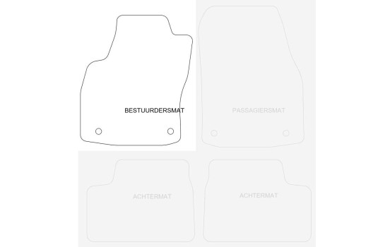 Vänster bilmattaiskt till Opel Astra H 2004-2010 1-del, bild 4