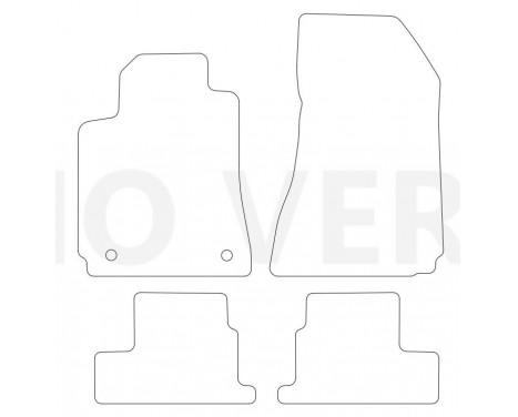Velour bilmattor Alfa Romeo Brera 2006- 4 st, bild 2
