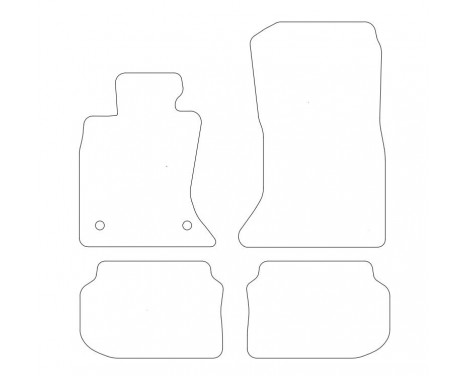 Velour bilmattor BMW 5-serie F10 X-Drive 2011- 4 st., bild 2