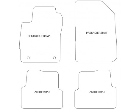 Velour bilmattor Chevrolet Aveo 2011- 4 st., bild 2