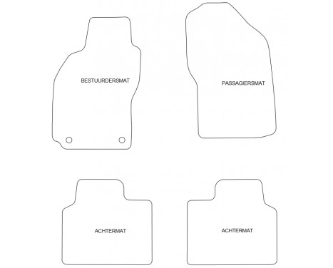 Velour bilmattor Fiat Bravo 1999 4-st, bild 2