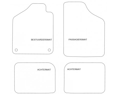 Velour bilmattor Fiat Uno 1989-1994 4 st., bild 2