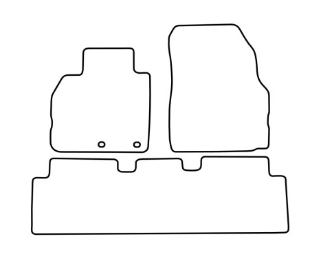 Velour bilmattor lämplig för Renault Scenic 2003-2009 (+ fack), bild 6