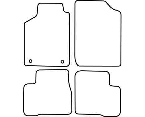 Velour bilmattor lämpliga för Daihatsu Grand Move 1997-2003, bild 6